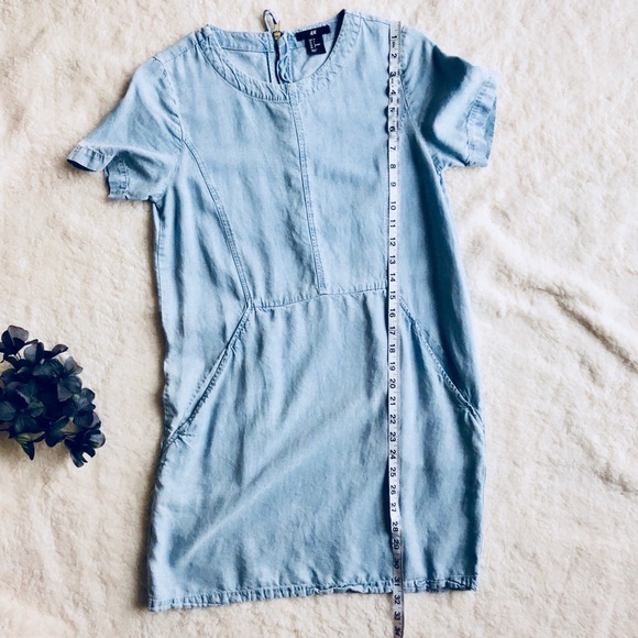 Chambray Sheath Dress with Pockets size 4 - Picture 7 of 7